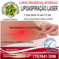 Curso Lipoaspiração laser dia 30.05.2024