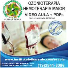 Curso Ozonioterapia Hemoterapia Menor e Maior  EAD